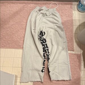Sweatpants with Black Graphic